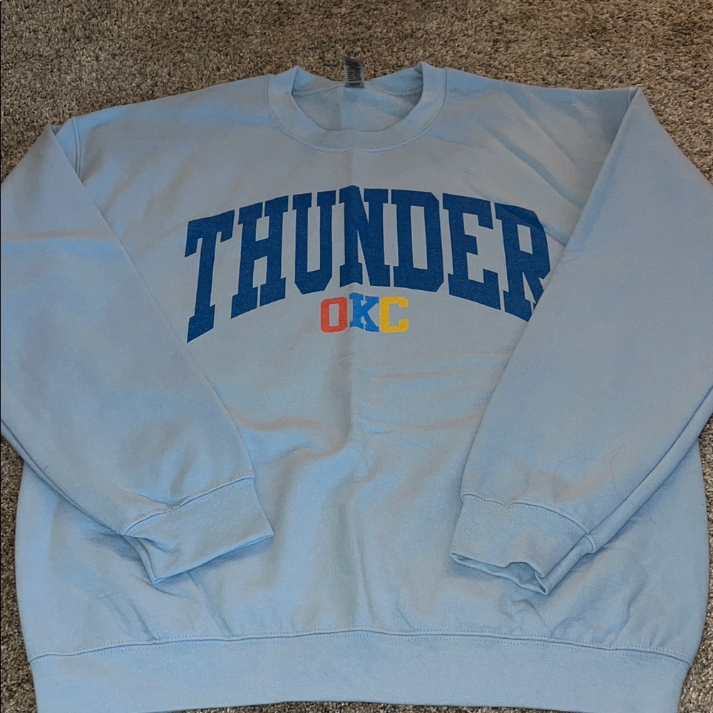 Gildan Thunder OKC Light Blue Crewneck Sweater